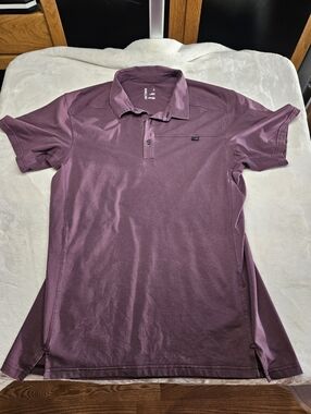 Arc’teryx Captive Polo Mens L Plumb Short Sleeve Preppy